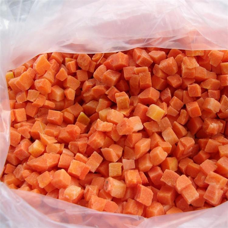 鼎晨食品速冻胡萝卜丁冷冻胡萝卜片速冻新鲜蔬菜 量大从优