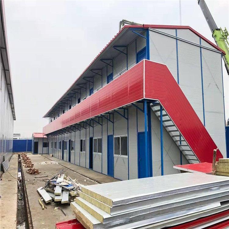 工地箱式活动板房价格 双层彩钢板房 单层活动板房