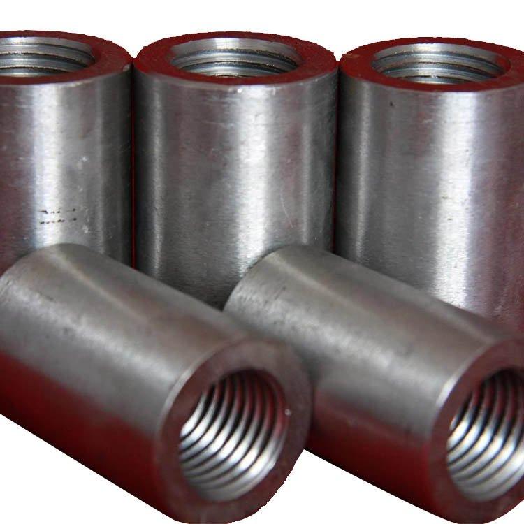 直螺纹钢筋套筒 厂家供应正反丝变径直螺纹套筒 建筑配件