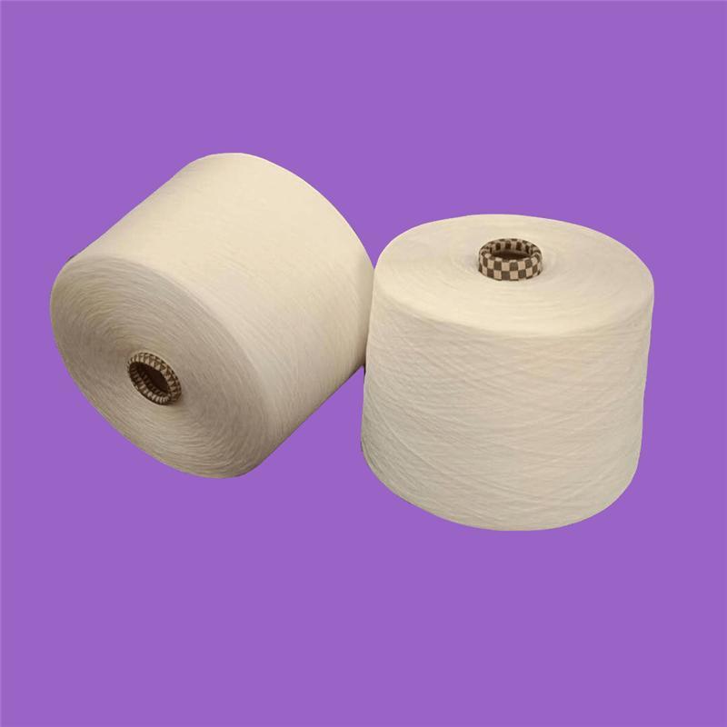 先进涡流纺870ex机型 大化纤 涤纶纱21支 高强力 条干均匀度高 无毛羽