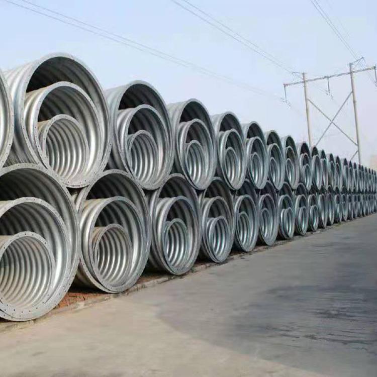 浙江钢波纹管涵     金属钢波纹管涵    市政排水管道
