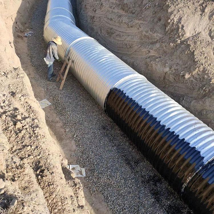 拼装钢波纹管涵   镀锌钢波纹管涵    钢波纹管涵厂家