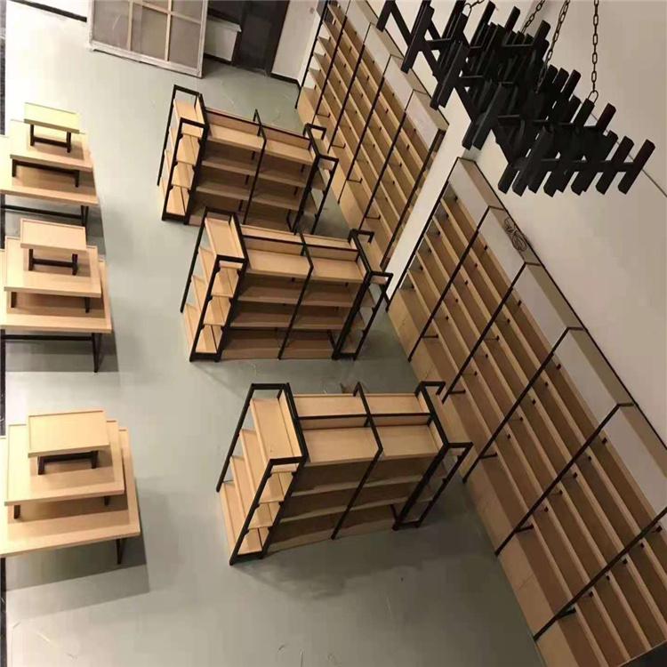 商超展柜 果蔬展柜 干果货架 干果展柜定制 钢木货架