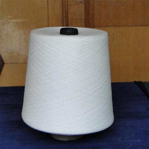 大化涤纶纱环锭纺 涡流纺47支OE19支纯涤纱针织机织合股漂染织布纱缝包线
