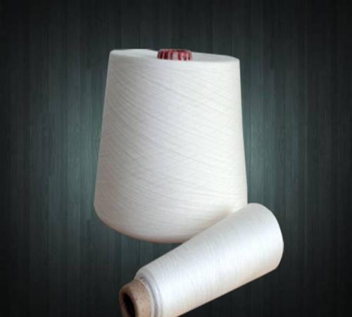 大化涤纶纱环锭纺 涡流纺40支OE10支纯涤纱针织机织合股漂染织布纱缝包线