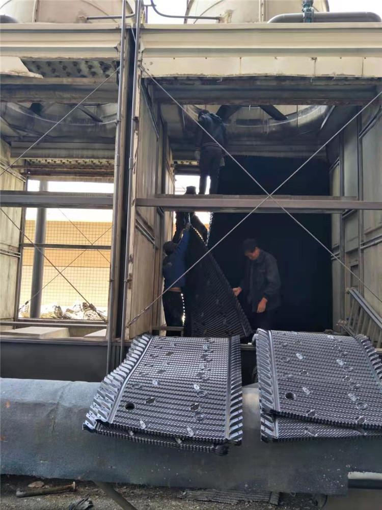 河北邱县方型逆流式冷却塔维修专业上门圆形冷却塔维修