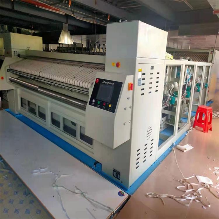 出售2020年二手直燃烫平机 二手天燃气四辊烫平机堆码机