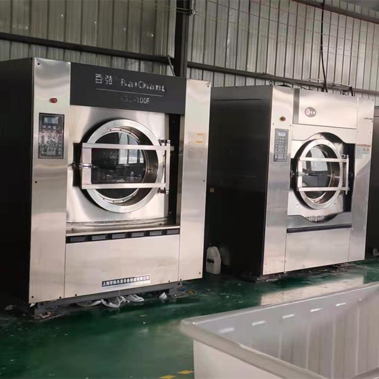 二手百强水洗机出售 9成新水洗厂设备整厂转让二手烫平机