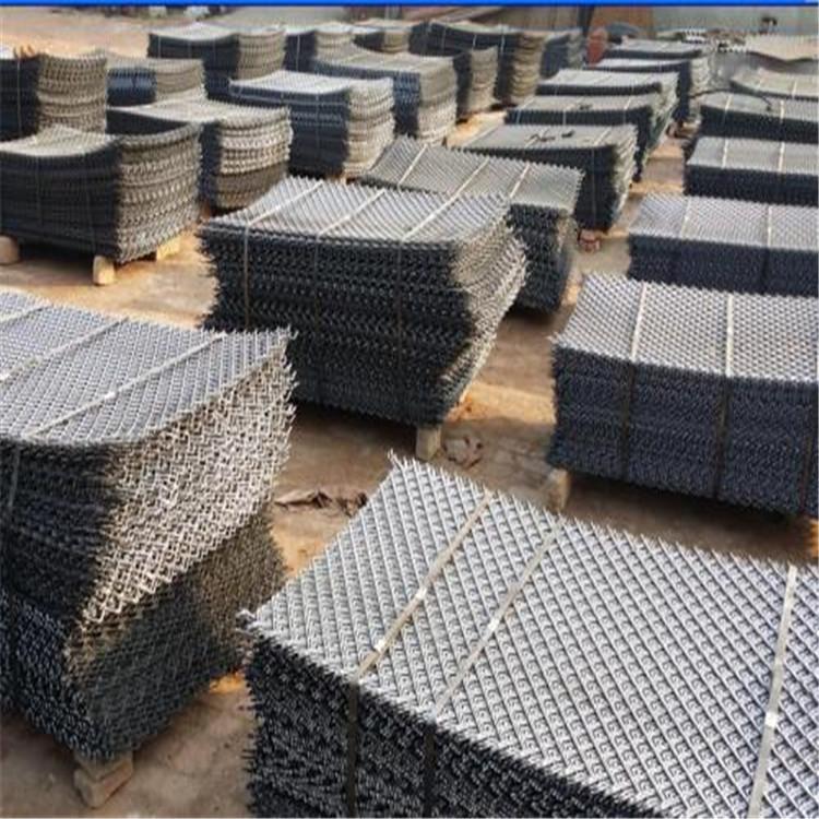 建筑外架脚手架钢笆片 钢板网片 施工钢板菱形拉伸网 定制批发