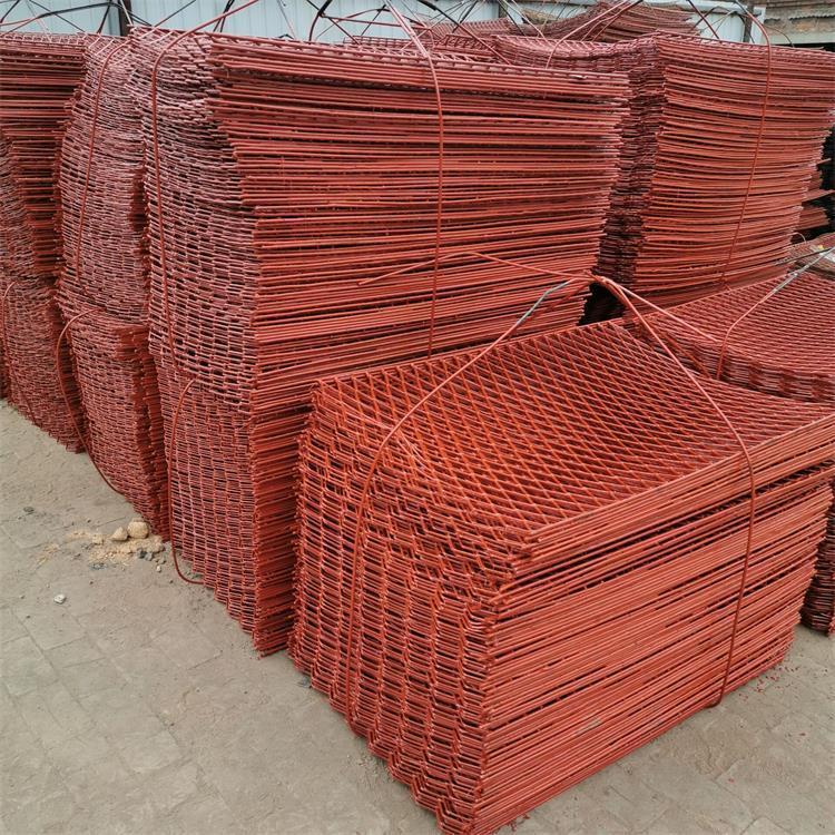 厂家直销 0.75宽1米长高空踏板钢笆网 脚手架钢笆片 载重平台脚踏钢板网