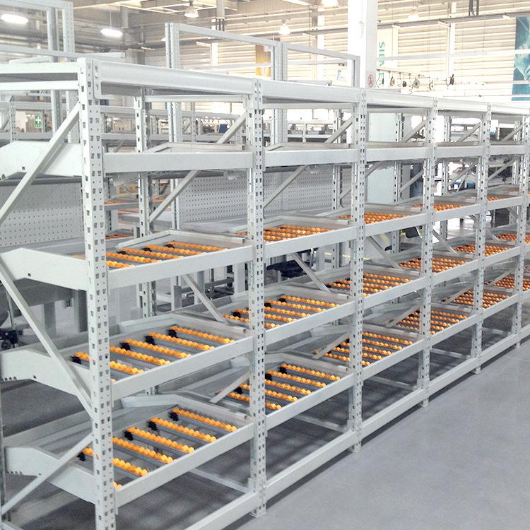 工厂直销蓝色白色100kg家用超市多层组装货架子轻型仓库仓储货架