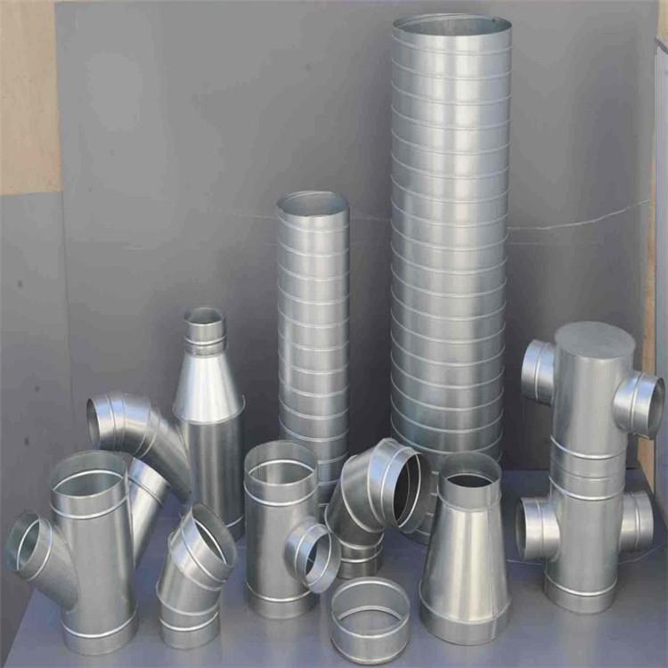 螺旋风管白铁皮镀锌通风管道 消防除尘排风管