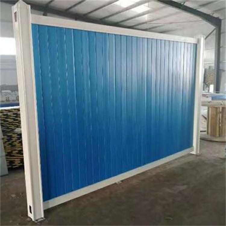 镀锌板施工彩钢围挡 不易腐蚀 公路施工护栏可用 支持定制