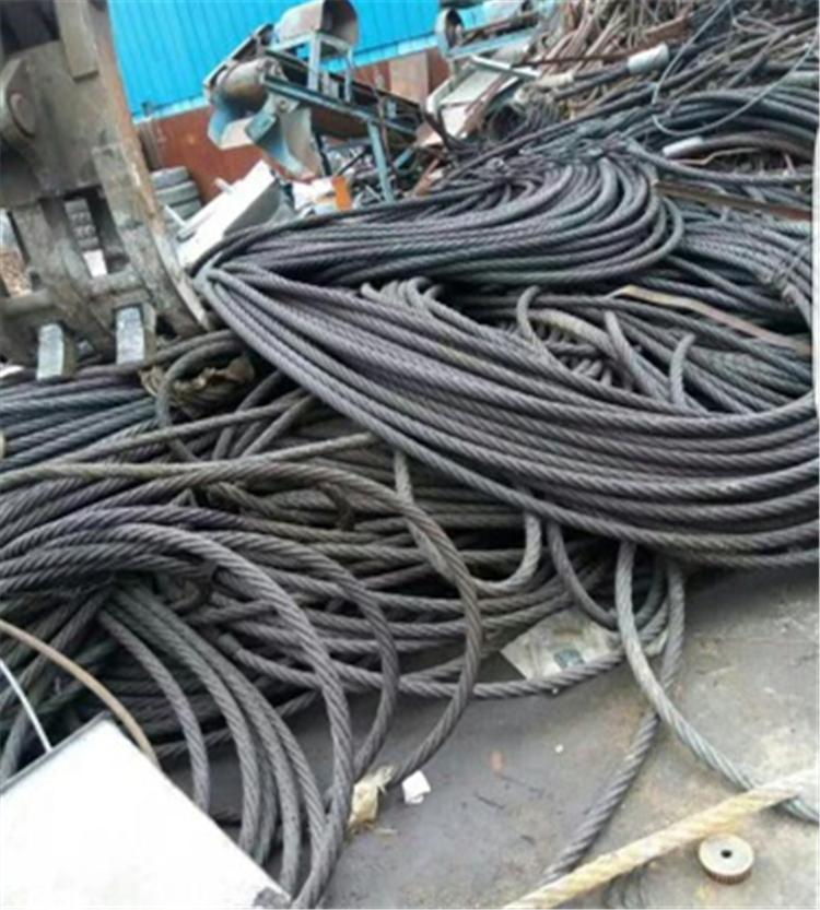 废旧电梯钢丝绳收购 打桩废旧钢丝绳回收