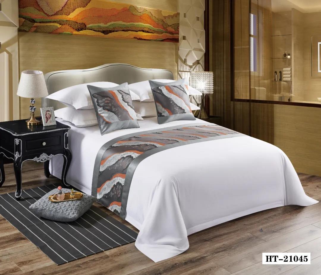 酒店宾馆民宿床尾巾床旗