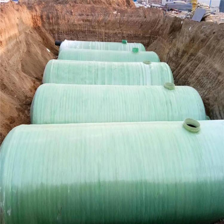 定制玻璃钢缠绕消防水罐玻璃钢家用化粪池 玻璃钢化粪池100立方