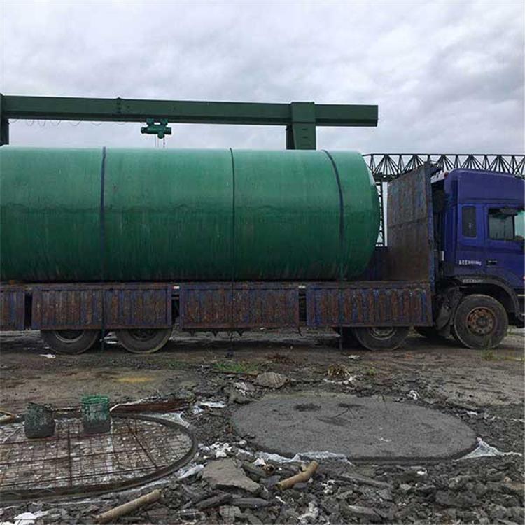 ​100立方整体化粪池 机械缠绕玻璃钢化粪池 成品玻璃钢化粪池