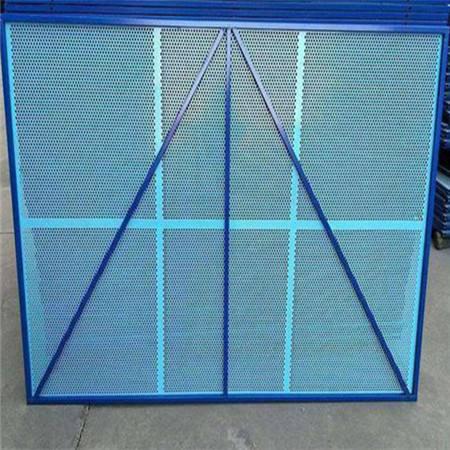 建筑喷塑爬架网 工地爬架防护网 外架钢板冲孔网直销