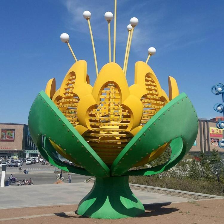 广场不锈钢大型镂空花瓣雕塑 城市创意景观摆件 厂家现货 宏邦雕塑