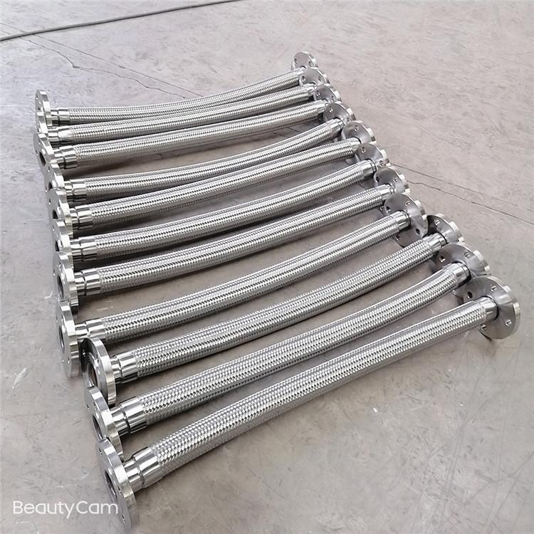 厂家定制DN50PN16 耐高温耐腐蚀工业不锈钢波纹管 焊接式金属软管