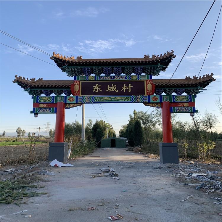 农家乐牌坊 木牌楼 古建筑门楼 古建门木牌楼报价