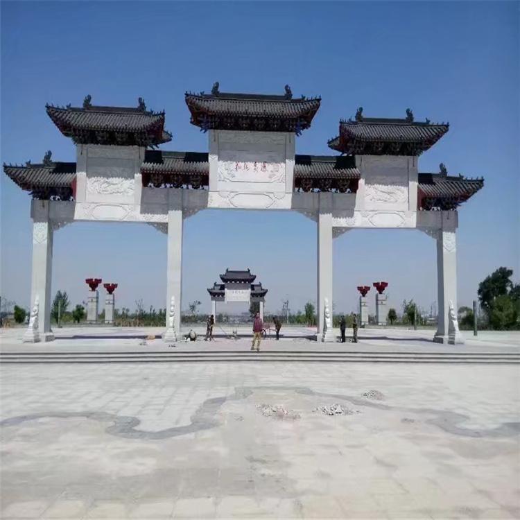 村口牌坊 牌楼牌坊 古建筑牌坊 古建筑门窗牌楼牌坊价格