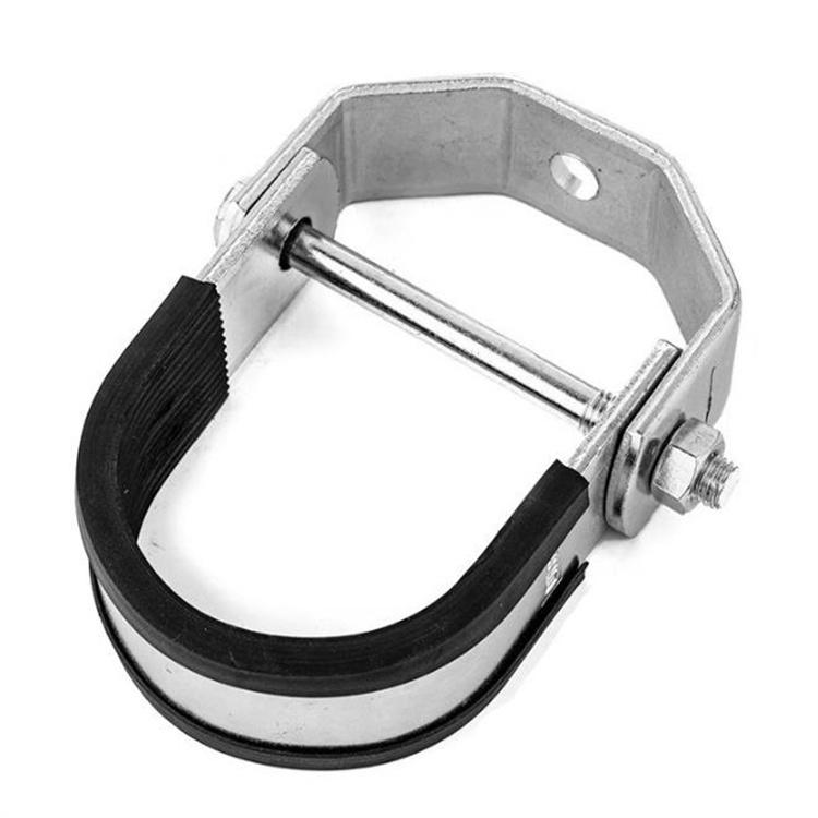 U型管束O型管束 双立式管束抗震支架 胶皮扁铁抱箍