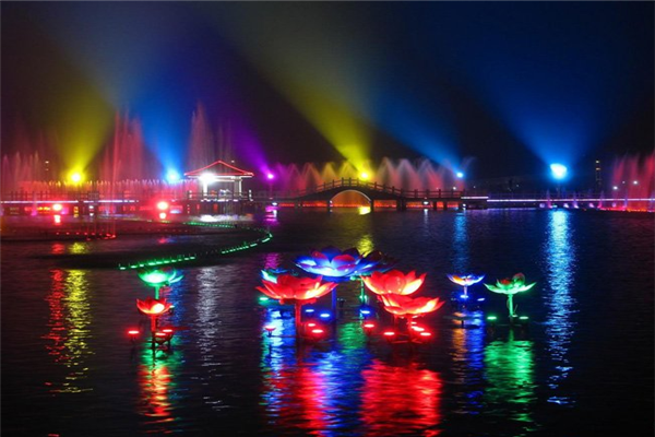 吉林 贺鑫园林 音乐喷泉制作公司 大型喷泉施工厂家 多年喷泉制作经验