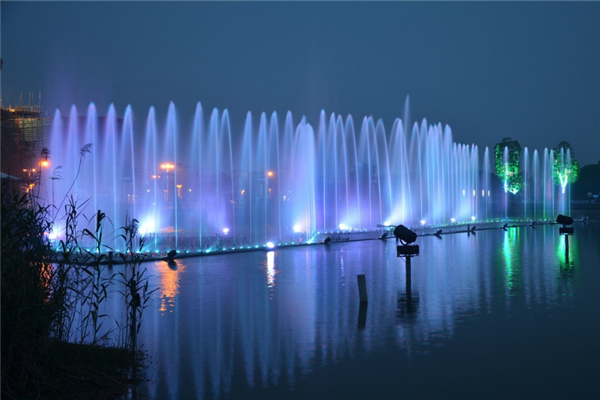 吉林 贺鑫园林 音乐喷泉制作公司 大型喷泉施工厂家 多年喷泉制作经验