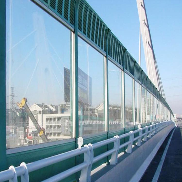 河北厂家生产透明玻璃钢高速公路市内高架桥声屏加筋亚克力板隔音声屏障