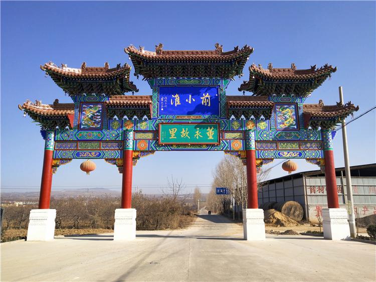 山西水泥古建门楼价格 仿古建牌楼工程咨询 水泥仿古门楼承包施工
