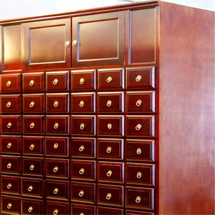 中药柜实木经济型草药橱柜 中药斗参茸柜