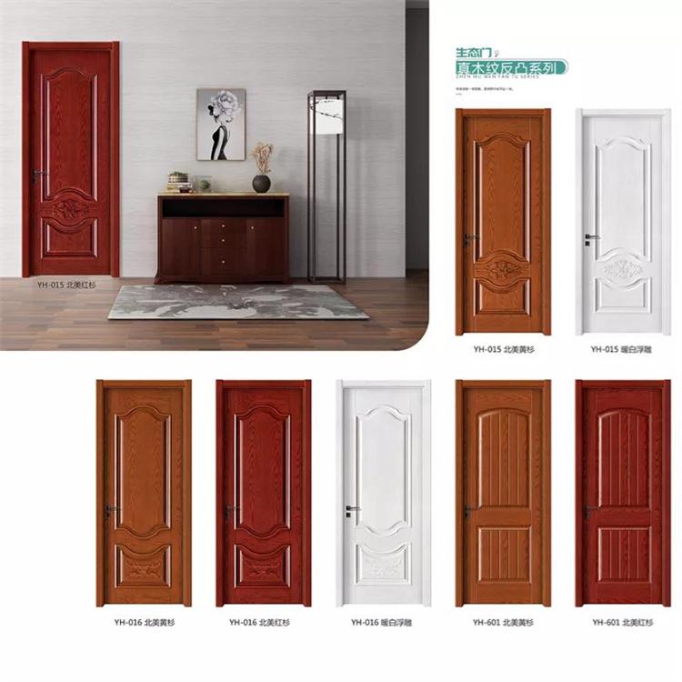 生态门雕刻套色系列室内门可做雕刻生态木门肤感反凸系列生态门厂家批发