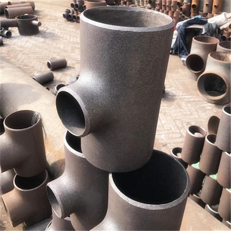 厂家现货直供无缝304不锈钢 工业三通 焊接等径三通管件