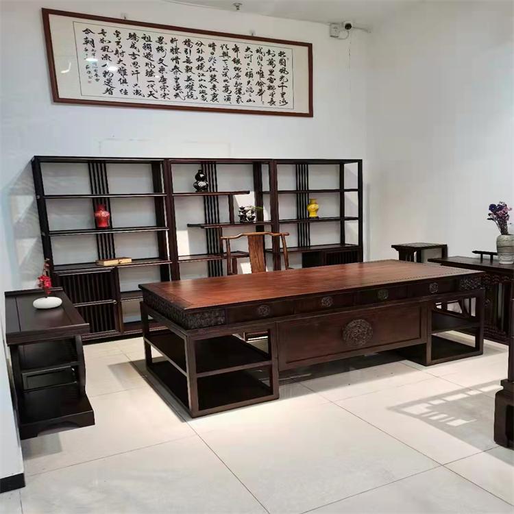 老挝大红酸枝床明清古典红木家具交趾黄檀1.8米双人床