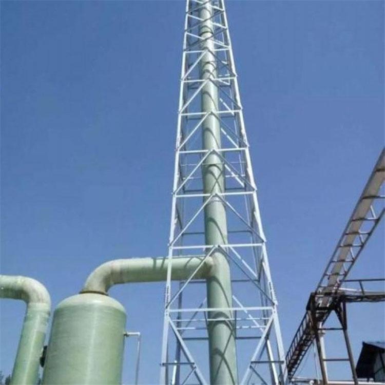 达通塔业销售15米钢结构烟筒塔价格35米油田烟囱塔厂家价格优惠