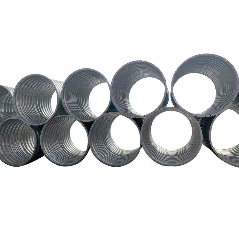 钢波纹管涵规格 矿场巷道钢制波纹管 镀锌波纹涵管性价比高