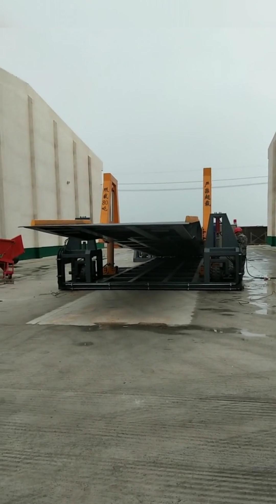 100吨液压翻板机 移动行走翻板机 