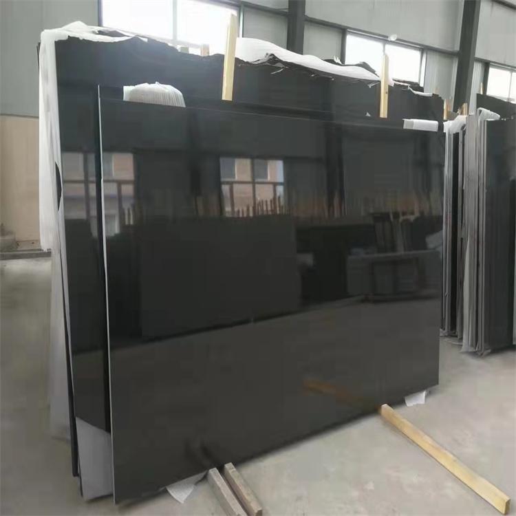 中国黑石材墓碑景观水池压顶石火烧面地铺石材