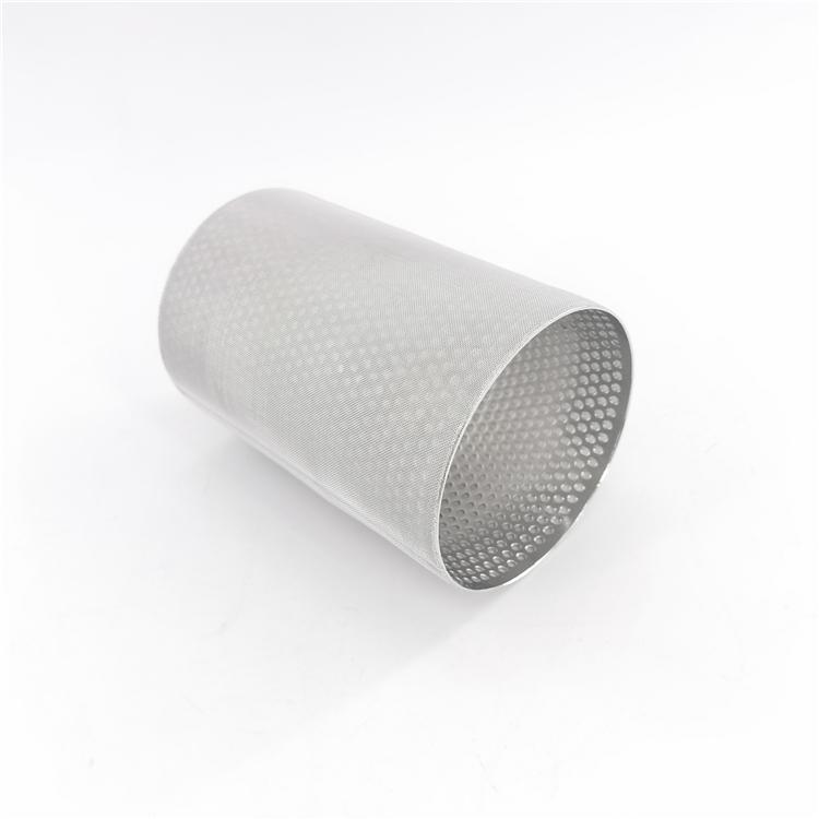 定制导热油孔板网筒304不锈钢金属滤筒100目滤芯圆孔筛筒