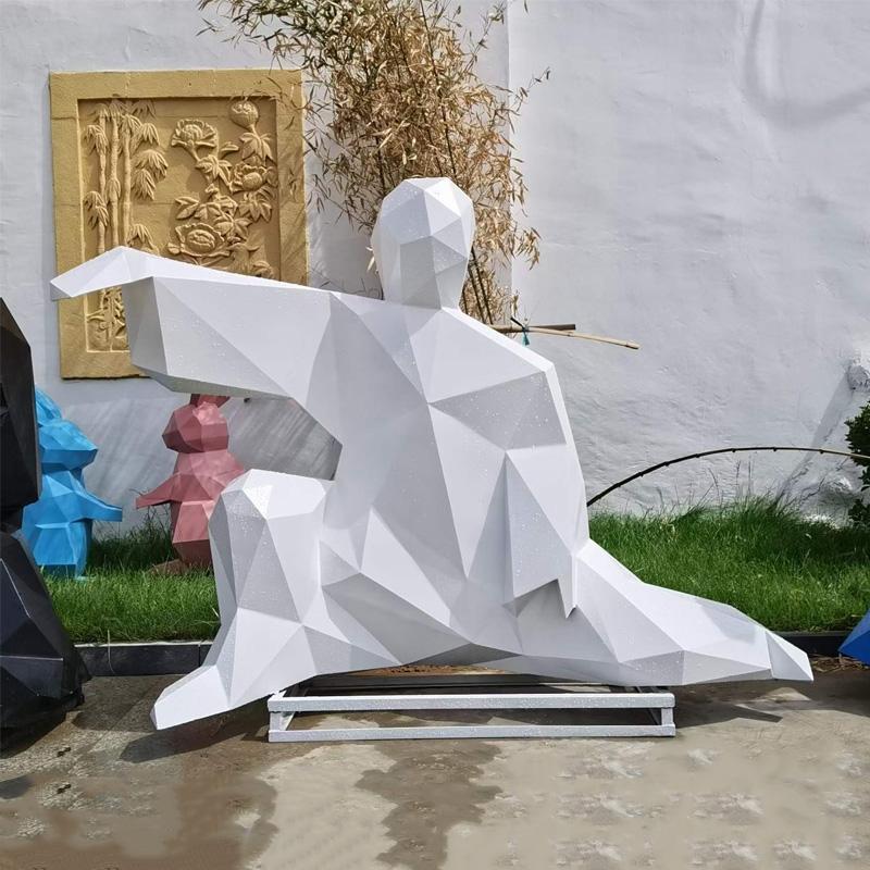 户外景观不锈钢太极人运动雕塑