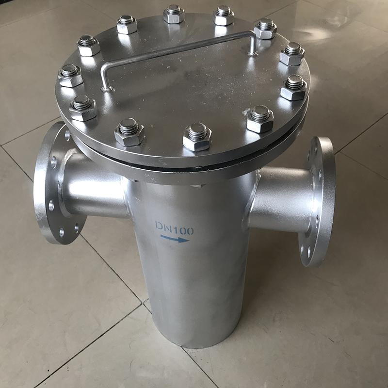 蓝式过滤器厂家生产 带法兰304不锈钢 管道过滤器