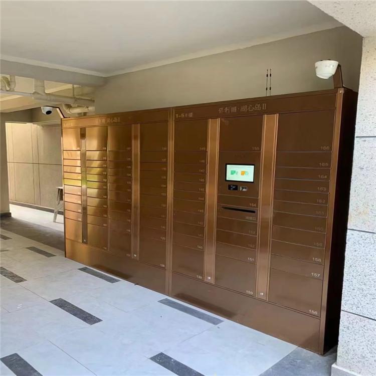 小区304不锈钢多门信报箱挂墙落地室外防雨多门报纸箱别墅信件箱