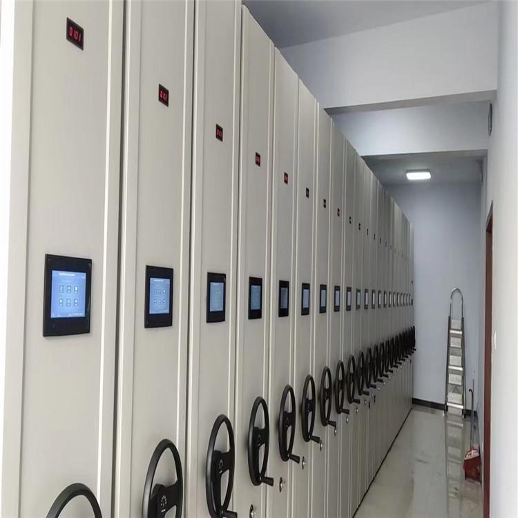 智能档案室密集柜 手摇式移动钢制档案柜文件柜