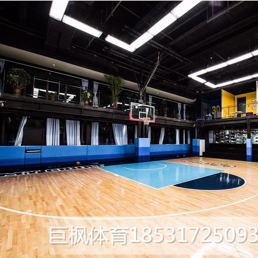 威海市篮球训练营专用木地板巨枫体育常年供应