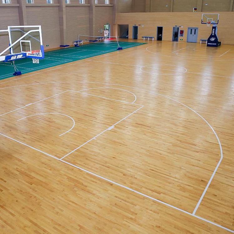 宝鸡篮球训练馆专用运动木地板品牌 实木地板