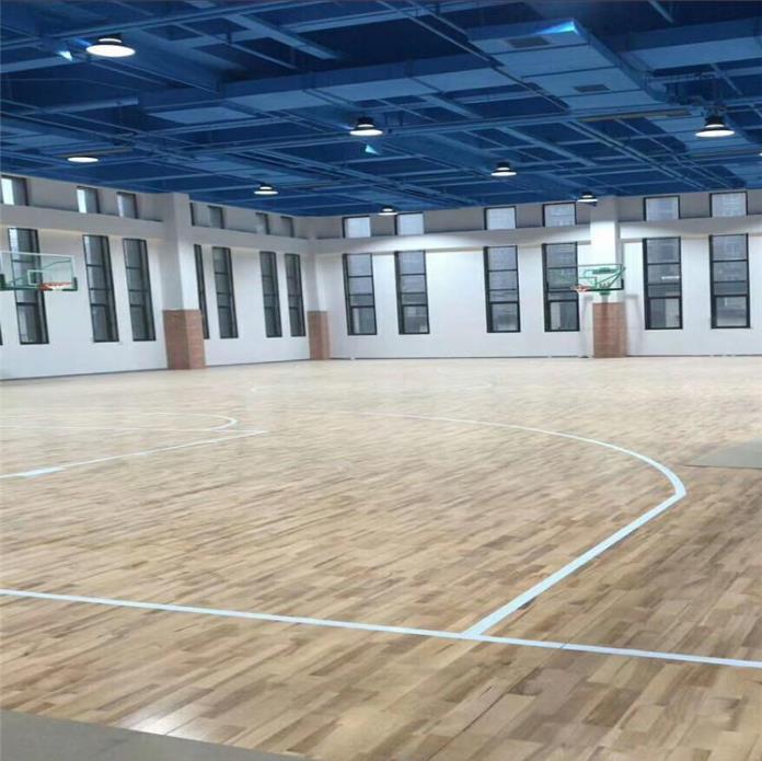 许昌室内操场24mm枫桦木企口硬木地板