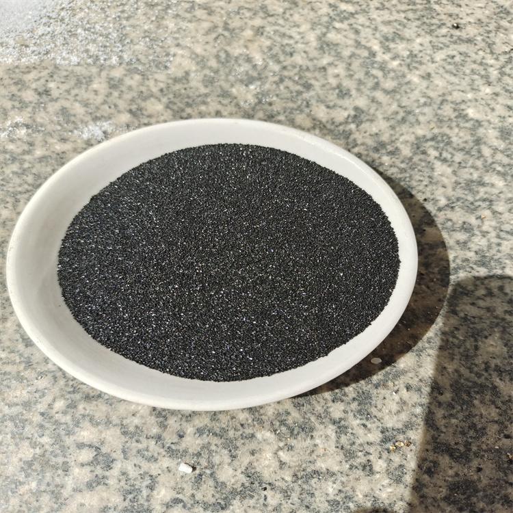 供应亮黑砂 pc砖高端仿石用黑色石英砂黑金沙 耐磨地坪金刚砂