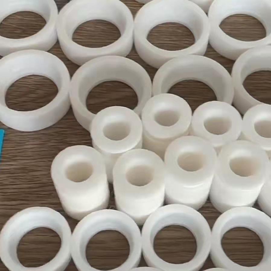 聚四氟乙烯护套铁氟龙轴套特氟龙台阶垫圈PTFE绝缘套管现货各种规格可定制