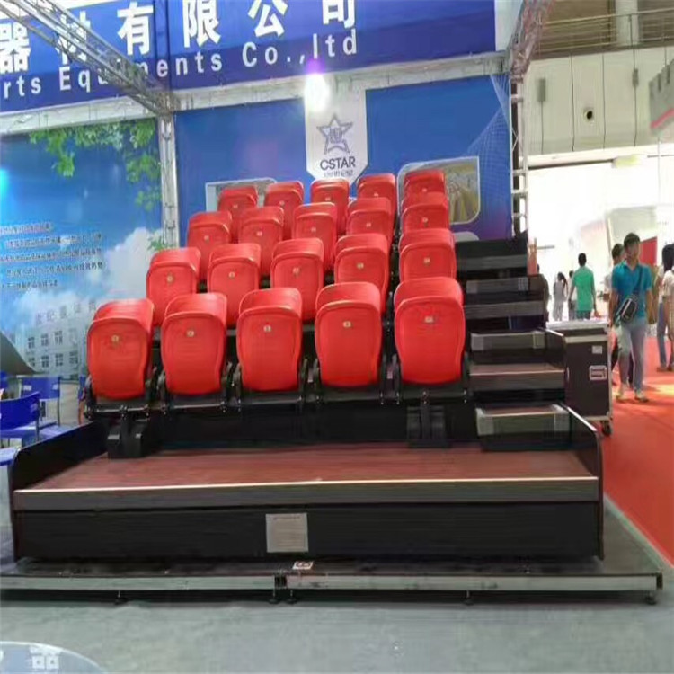演播厅看台座椅 健林 礼堂活动看台座椅 基地供应 移动座椅